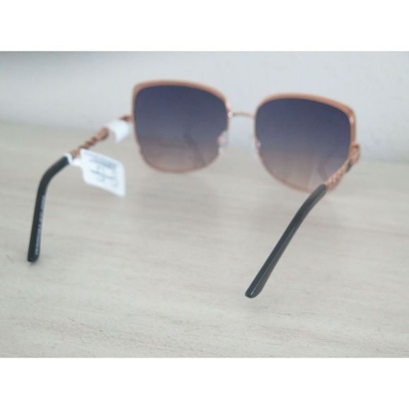 Jessica Simpson J6101 OXRGD Women's Brown/Gold Oversized Sunglasses - Picture 3 of 12